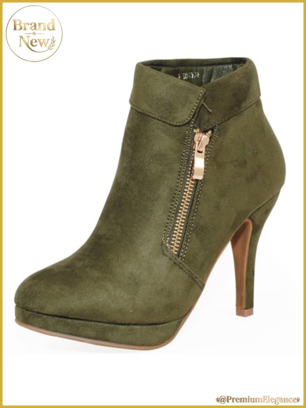 Vegan Leather Ankle Booties with Dual Zippers and Tassels